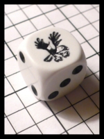 Dice : Dice - 6D - Koplow Eagle White and Black Die - Troll and Toad Dec 2010
